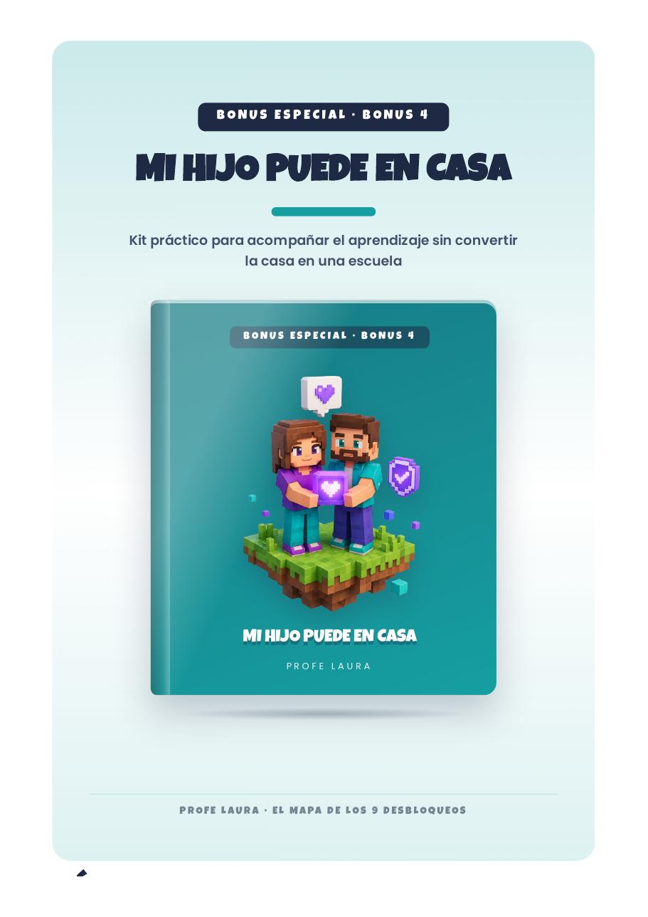 Vista interior del PDF: Bonus 4 · Mi Hijo Puede en Casa